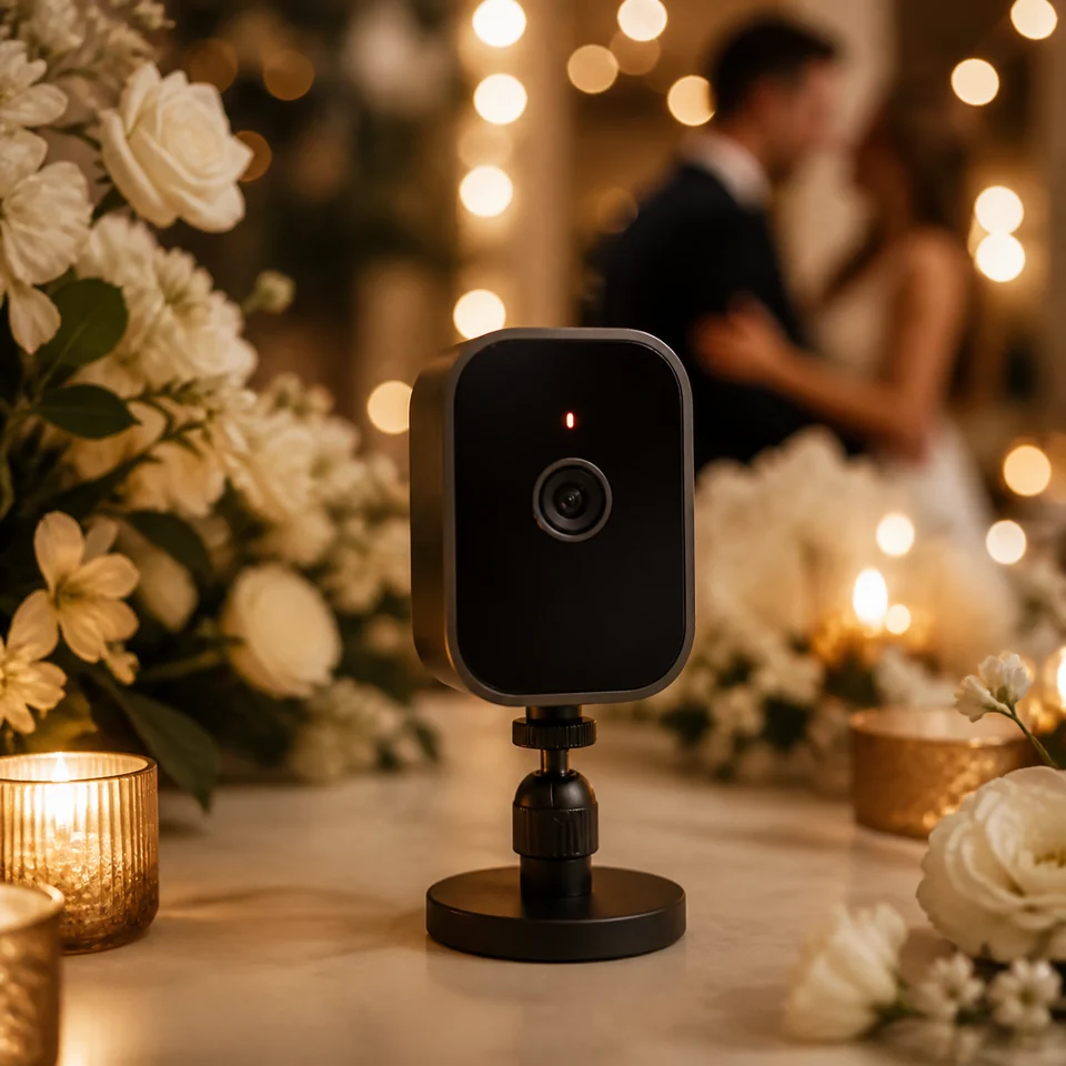 Kısa düğün videoları için hazırlanmış Video Booth kamerası